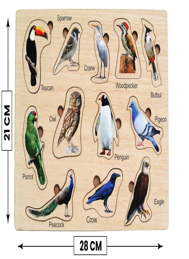 CRAFTICK Birds Puzzles for Kids - Set of 12 Educational Puzzles for Age 2 and Above/Kids Baby Toys. - Image 5
